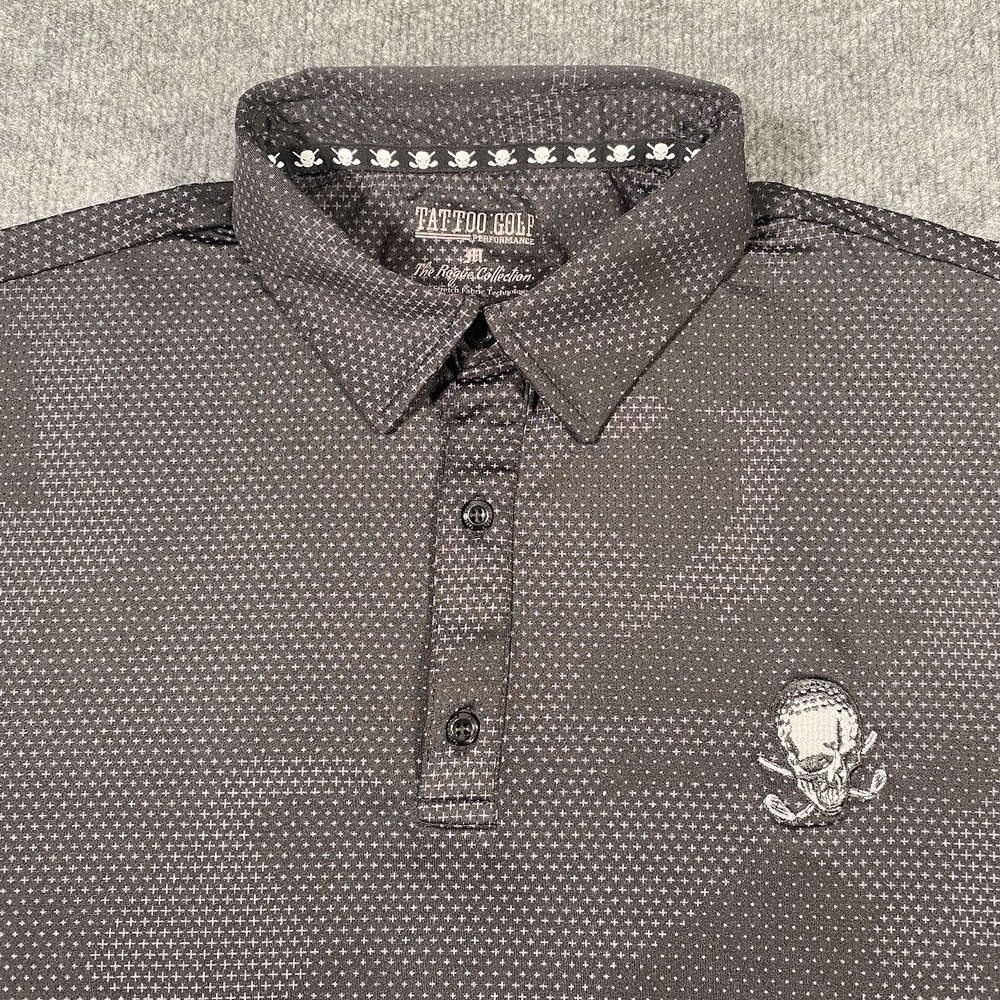 Tattoo Golf Performance Rogue Collection Stretch Camo Polo Shirt Mens Medium
